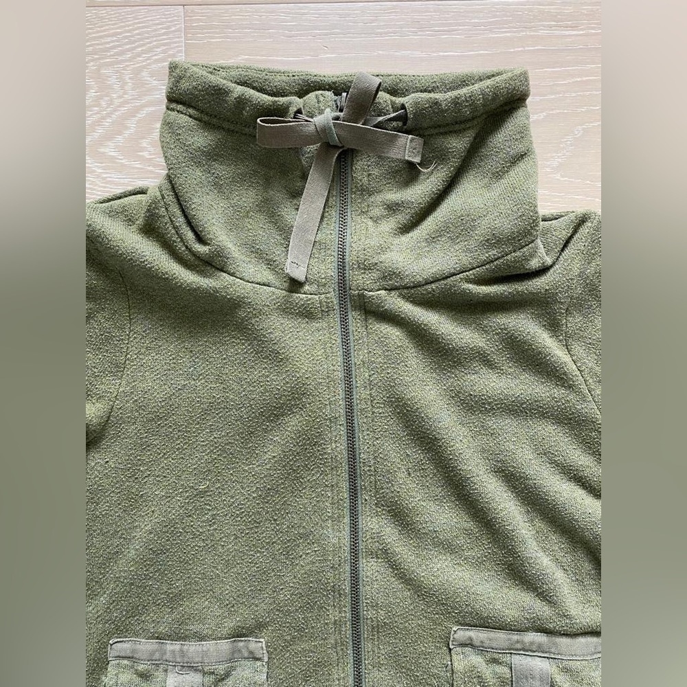 Coté Green Sweatshirt Jacket Size M - Picture 4 of 5